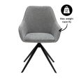 Chaise tournante Kick Mex - Gris foncé