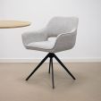 Chaise tournante Kick Miyo - Gris