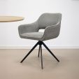 Chaise tournante Kick Miyo - Gris foncé