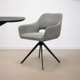 Chaise tournante Kick Miyo - Gris foncé