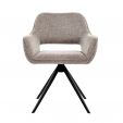 Chaise tournante Kick Miyo - Taupe