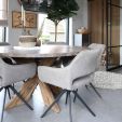 Chaise tournante Kick Miyo - Taupe
