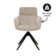 Chaise tournante Kick Niek - Beige