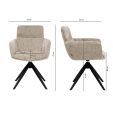 Chaise tournante Kick Niek - Beige