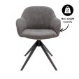 Chaise tournante Noel - Gris foncé