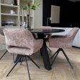 Chaise tournante Kick Nori - Gris