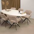 Chaise tournante Kick Nori - Gris