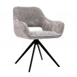 Chaise tournante Kick Nori - Gris