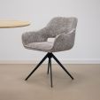 Chaise tournante Kick Nori - Gris