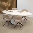 Chaise tournante Kick Nori - Gris foncé