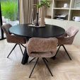 Chaise tournante Kick Nori - Gris foncé