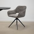 Chaise tournante Kick Nori - Gris foncé
