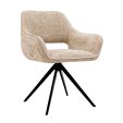 Chaise tournante Kick Nori - Champagne