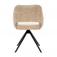 Chaise tournante Kick Nori - Champagne