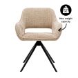 Chaise tournante Kick Nori - Champagne