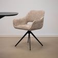 Chaise tournante Kick Nori - Champagne