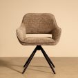 Chaise tournante Kick Nori - Taupe