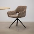 Chaise tournante Kick Nori - Taupe