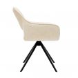 Chaise tournante Kick Nori - Crème