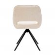Chaise tournante Kick Nori - Crème
