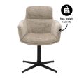 Chaise tournante Kick Noud - Beige