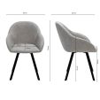 Chaise tournante Kick Olof - Gris