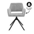 Chaise tournante Kick Pax - Gris