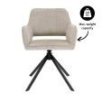 Chaise tournante Kick Pax - Taupe