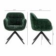 Chaise tournante Kick Stan - Vert foncé