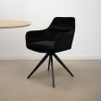 Chaise tournante Tom - Noir