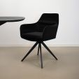 Chaise tournante Tom - Noir