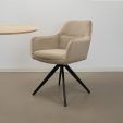Chaise tournante Tom - Champagne