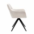 Chaise tournante Tom Texture - Champagne