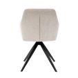 Chaise tournante Tom Texture - Champagne