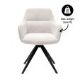Chaise tournante Tom Texture - Champagne