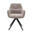 Chaise tournante Texture - Taupe
