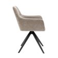Chaise tournante Texture - Taupe