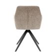 Chaise tournante Texture - Taupe