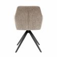 Chaise tournante Texture - Taupe