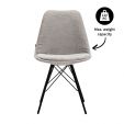 Chaise de salle à manger Kick Bren - Gris