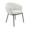 Chaise de salle à manger Kick Duke - Noir/Blanc - Noir/blanc tacheté