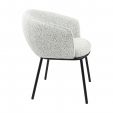 Chaise de salle à manger Kick Duke - Noir/Blanc - Noir/blanc tacheté