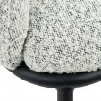 Chaise de salle à manger Kick Duke - Noir/Blanc - Noir/blanc tacheté