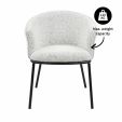 Chaise de salle à manger Kick Duke - Noir/Blanc - Noir/blanc tacheté