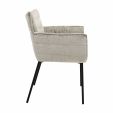 Chaise de salle à manger Kick Goos - Gris/Beige