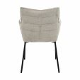 Chaise de salle à manger Kick Goos - Gris/Beige