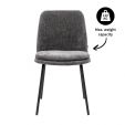 Chaise de salle à manger Jet - Gris foncé