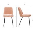 Chaise de salle à manger Jet - Rose