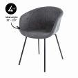 Chaise pour salle à manger Kick Kate - Anthracite