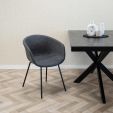 Chaise pour salle à manger Kick Kate - Anthracite